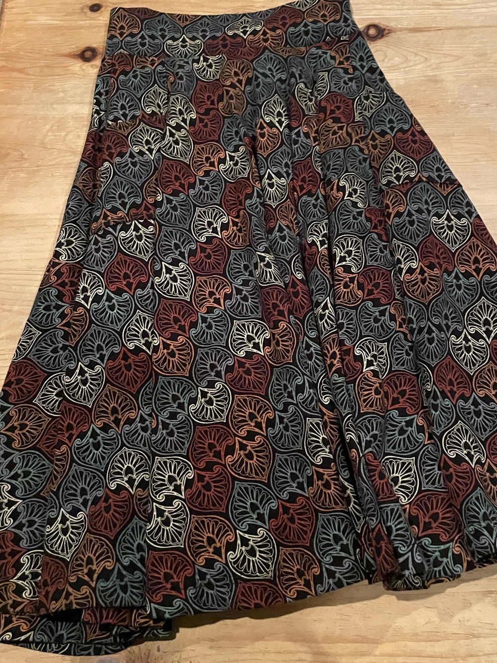 NWT Effies 💯 cotton Fit & Flare Winsome Skirt pockets flattering Granola Girl S